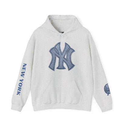 NY Baseball Fan Unisex Hoodie, New York Yankee Logo Sweatshirt, Gift for Baseball Fans, Sport Apparel, Team Hooded Jumper, Baseball Lover