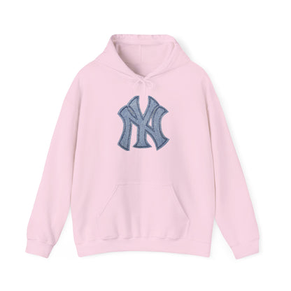 Yankee Baseball Hoodie - New York Logo Shirt for Baseball Fans, Unisex Heavy Blend Hooded Sweatshirt, Yankee Love, Gift for Sports