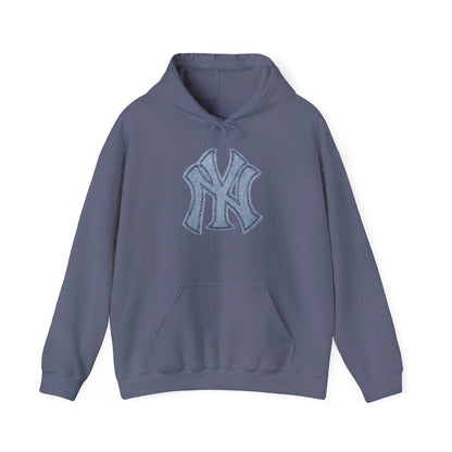 Yankee Baseball Hoodie - New York Logo Shirt for Baseball Fans, Unisex Heavy Blend Hooded Sweatshirt, Yankee Love, Gift for Sports