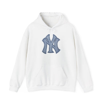 Yankee Baseball Hoodie - New York Logo Shirt for Baseball Fans, Unisex Heavy Blend Hooded Sweatshirt, Yankee Love, Gift for Sports