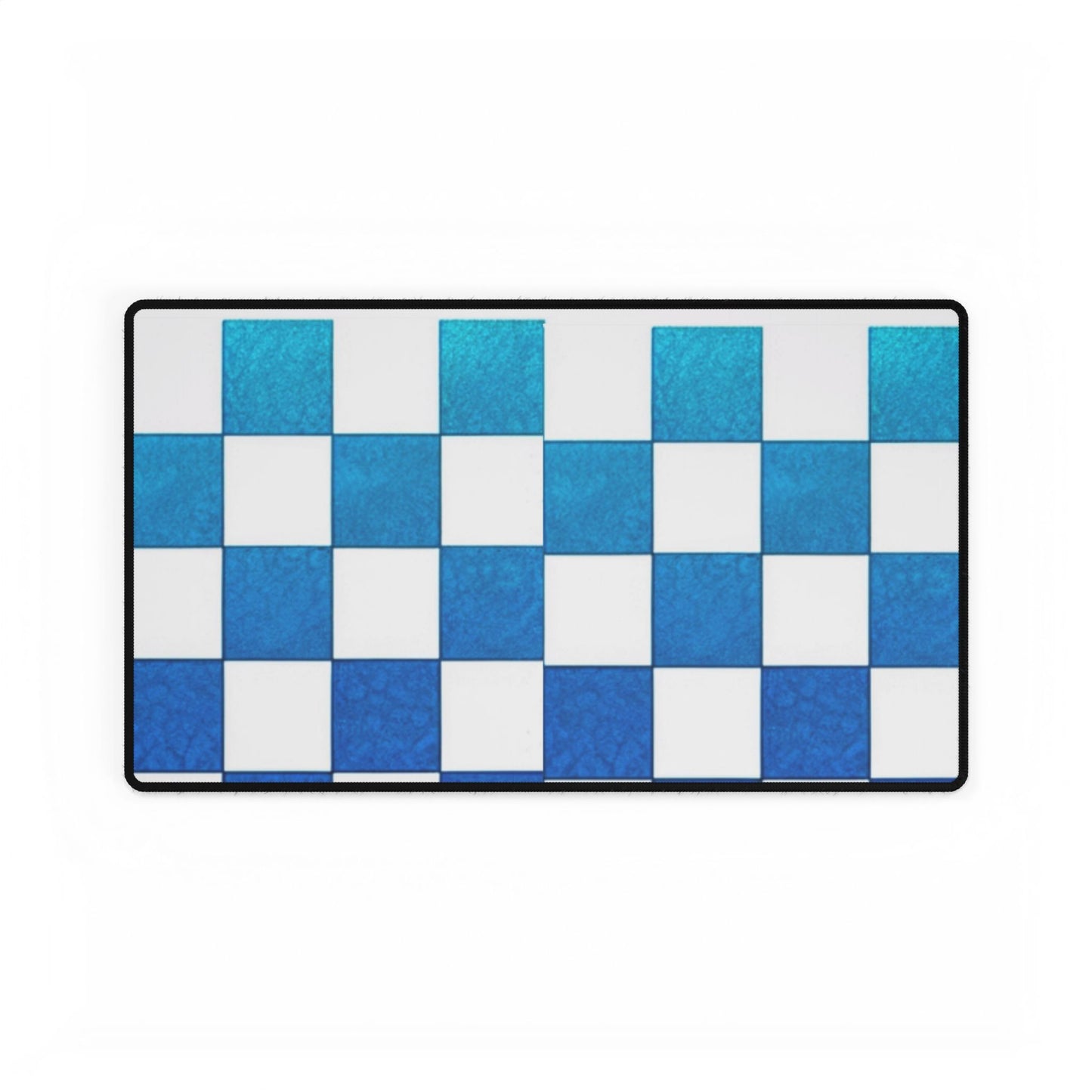 Checkered Desk Mat blue office decor computer pad