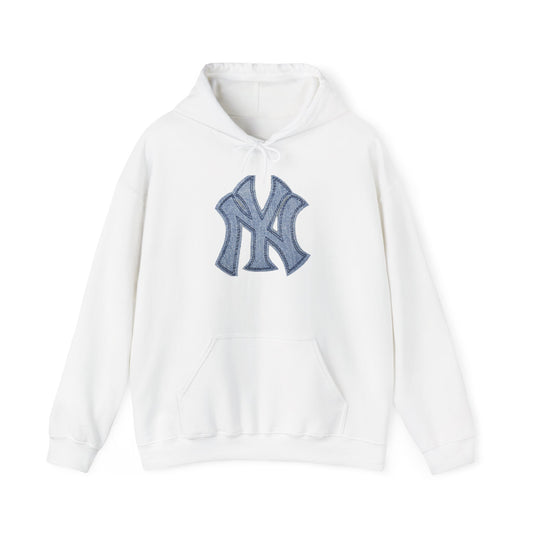 Yankee Baseball Hoodie - New York Logo Shirt for Baseball Fans, Unisex Heavy Blend Hooded Sweatshirt, Yankee Love, Gift for Sports