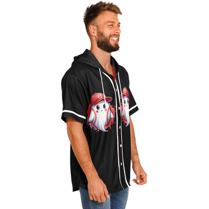 Hooded Baseball Jersey adult- AOP