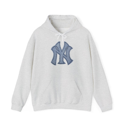 Yankee Baseball Hoodie - New York Logo Shirt for Baseball Fans, Unisex Heavy Blend Hooded Sweatshirt, Yankee Love, Gift for Sports