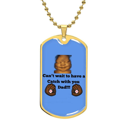 tag necklace father to be ultrasound photo unborn child message