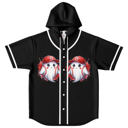 Hooded Baseball Jersey adult- AOP