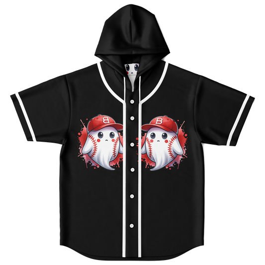 Hooded Baseball Jersey adult- AOP