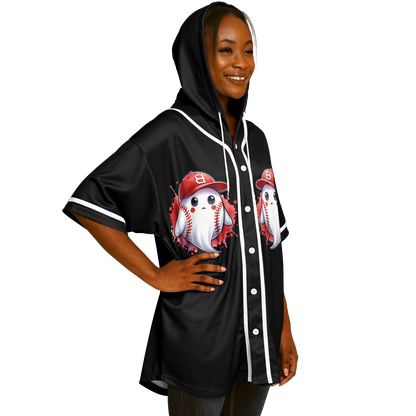 Hooded Baseball Jersey adult- AOP