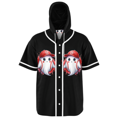 Hooded Baseball Jersey adult- AOP