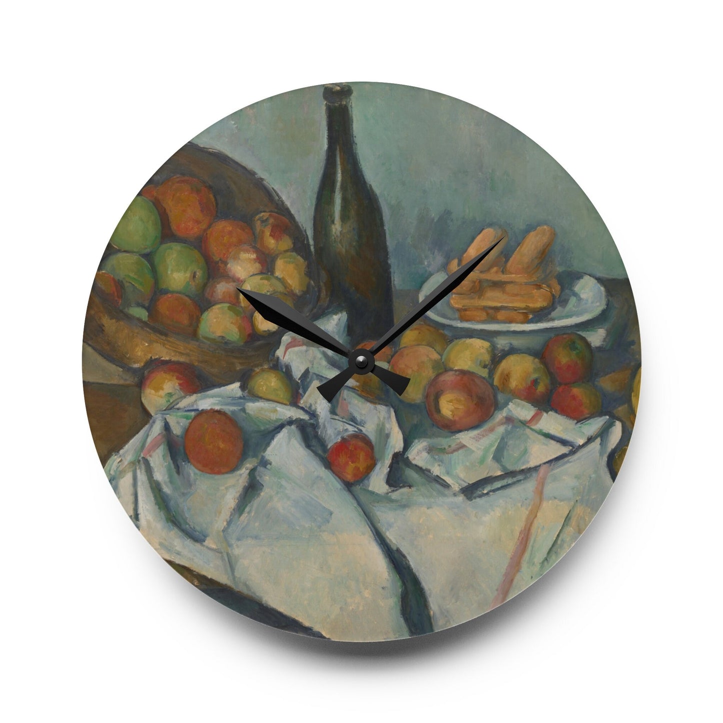 Rustic Farmhouse Acrylic Wall Clock - Industrial Kitchen Decor, Original Art Design, Metal Wall Art"