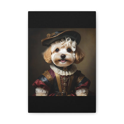 Maltipoo lovers framed wall art.Toy poodle art.Pet themed decor. Canvas Stretched, 0.75"