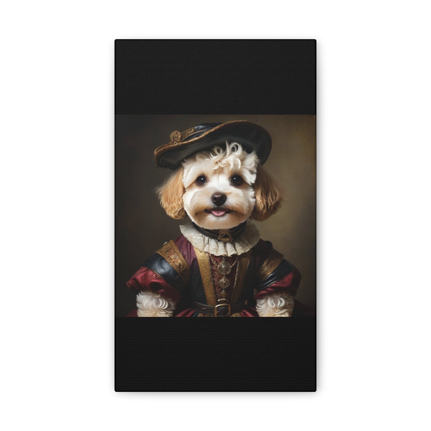 Maltipoo lovers framed wall art.Toy poodle art.Pet themed decor. Canvas Stretched, 0.75"