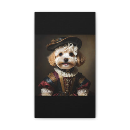 Maltipoo lovers framed wall art.Toy poodle art.Pet themed decor. Canvas Stretched, 0.75"