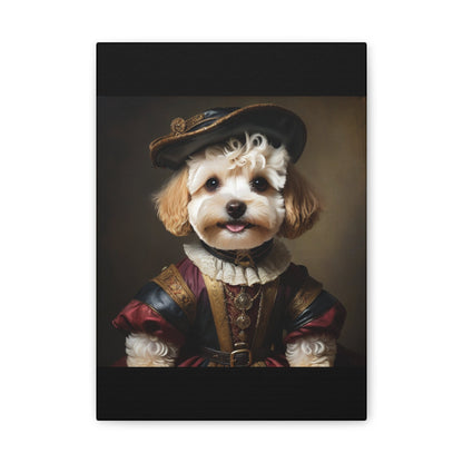 Maltipoo lovers framed wall art.Toy poodle art.Pet themed decor. Canvas Stretched, 0.75"