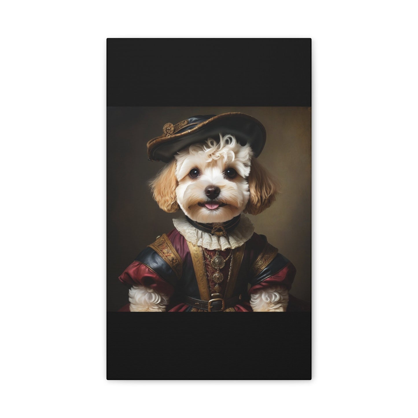 Maltipoo lovers framed wall art.Toy poodle art.Pet themed decor. Canvas Stretched, 0.75"