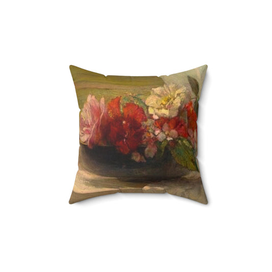 Spun Polyester Square Pillow,Pillow For Couch,Flower Pillow Cover,Floral Pillow Cover,Floral Throw Pillow,Pillow 14x14,Pillow 16x16,Pillow