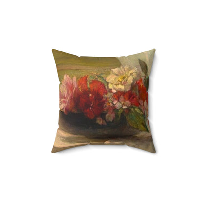 Spun Polyester Square Pillow,Pillow For Couch,Flower Pillow Cover,Floral Pillow Cover,Floral Throw Pillow,Pillow 14x14,Pillow 16x16,Pillow