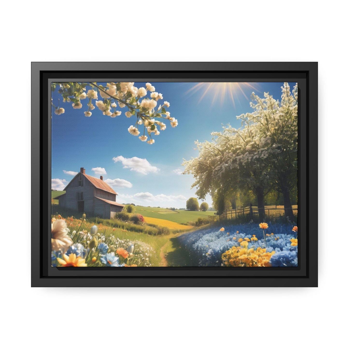 Matte Canvas, Black Frame