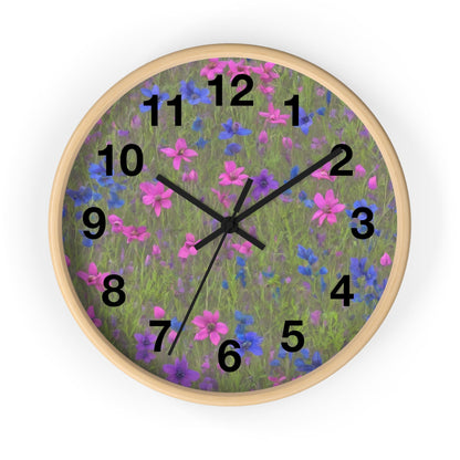 Wall Clock, Floral Clock, Unique, Modern, Large, Round, Clocks, Decorative Clock, Nature, Flower, acrylic Clock ,wall art, decor, glass