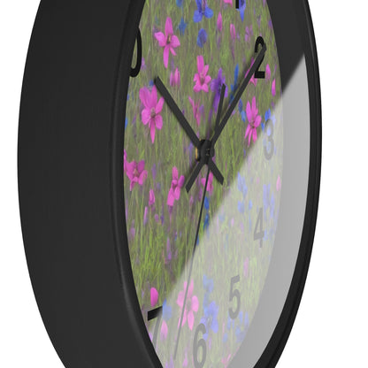 Wall Clock, Floral Clock, Unique, Modern, Large, Round, Clocks, Decorative Clock, Nature, Flower, acrylic Clock ,wall art, decor, glass