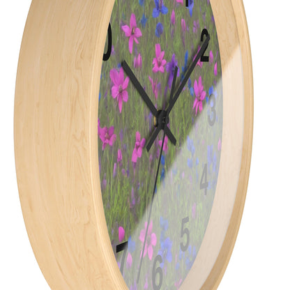 Wall Clock, Floral Clock, Unique, Modern, Large, Round, Clocks, Decorative Clock, Nature, Flower, acrylic Clock ,wall art, decor, glass