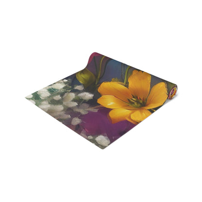 Floral Table Runner - Perfect for Wedding Decor, Home Dining, and Parties