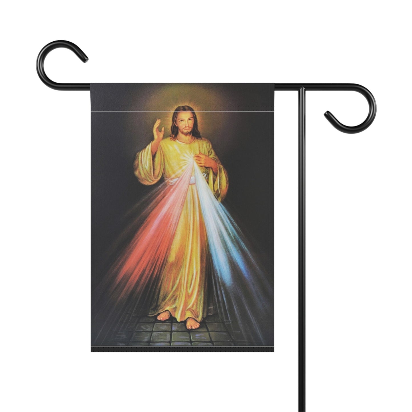 jesus banner outdoor catholic flag June sacred heart garden banner,Catholic pride,Jesus garden flag catholic yard