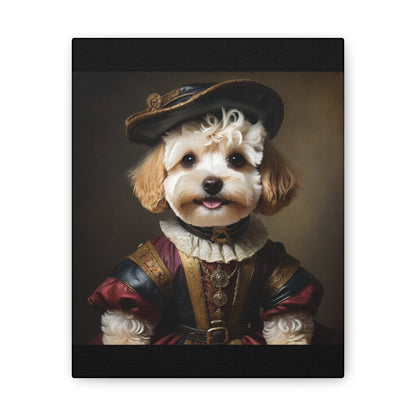 Maltipoo lovers framed wall art.Toy poodle art.Pet themed decor. Canvas Stretched, 0.75"