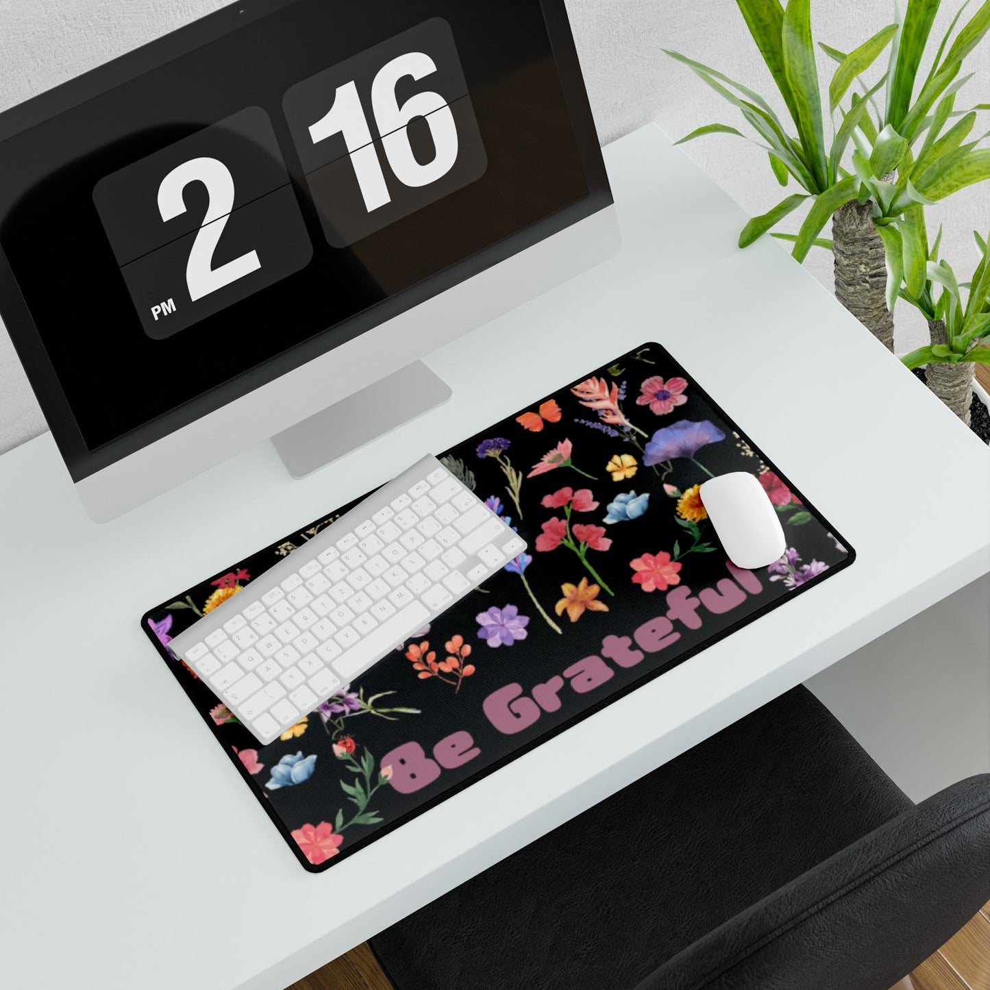 Desk Mat floral design Desk Mats floral design Custom Floral Desk Mat Personalized Boho Chic Workspace Accessory with Positive Vibes