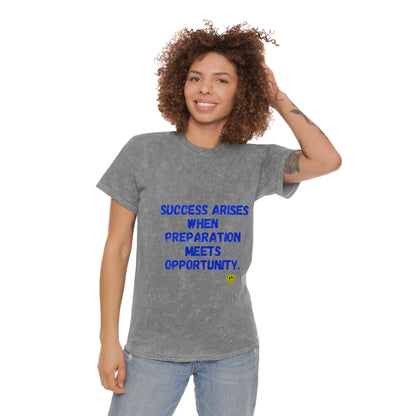 Inspirational tshirt  Positive for success. Motivational Tee for Good Vibes Unisex Mineral Wash T-Shirt Positive Vibes Optimism