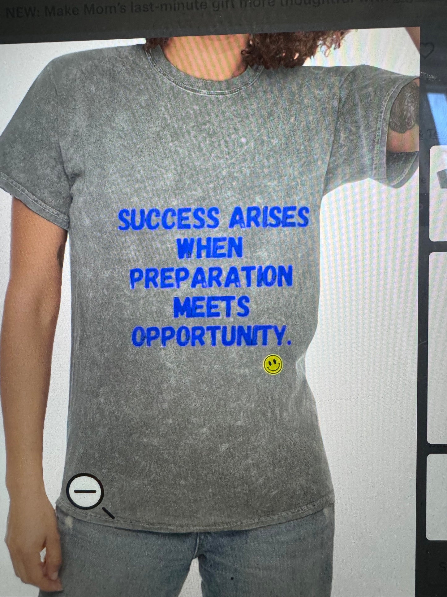 Inspirational tshirt  Positive for success. Motivational Tee for Good Vibes Unisex Mineral Wash T-Shirt Positive Vibes Optimism