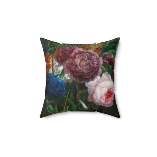 Spun Polyester Square Pillow,Floral pillow,Cushion cover,pillow case,decor pillows,decorative cushion,custom pillow,Throw pillow,Vintage pil