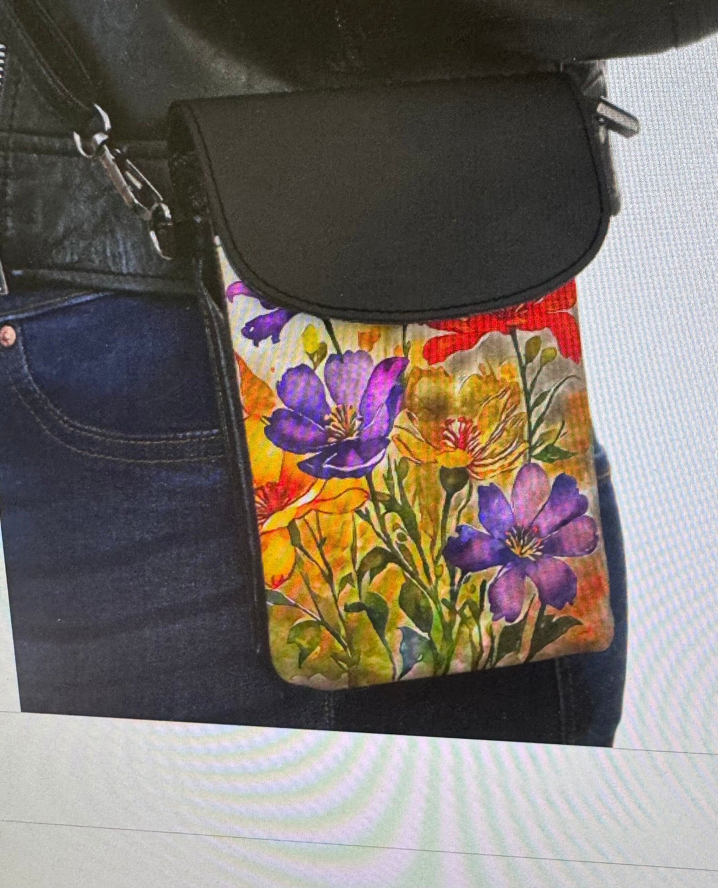 Small Crossbody floral  wallet phone carrier Travel Wallet|Shoulder Bag For iPhone 15 Pro Max|Personalized