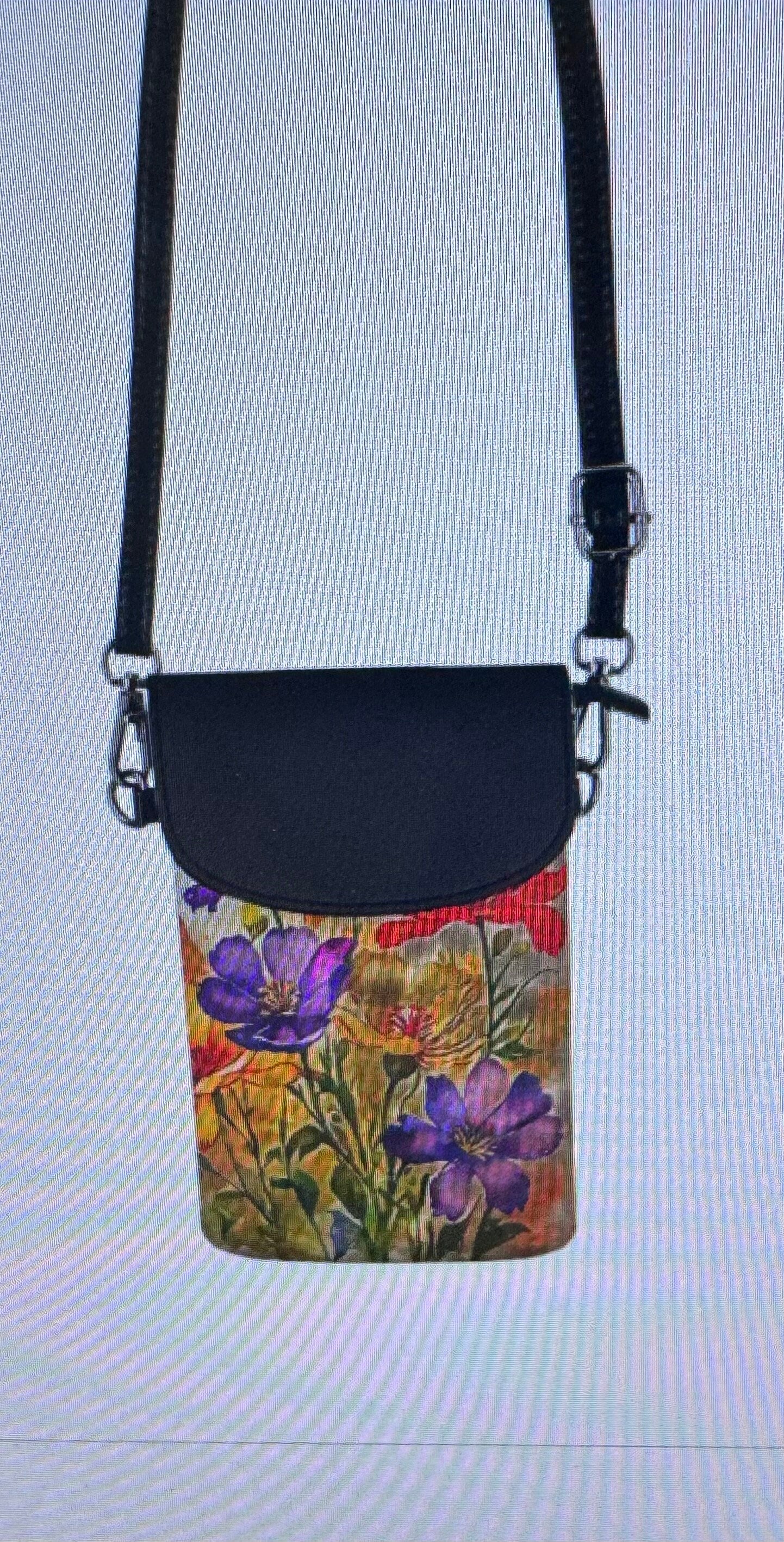 Small Crossbody floral  wallet phone carrier Travel Wallet|Shoulder Bag For iPhone 15 Pro Max|Personalized