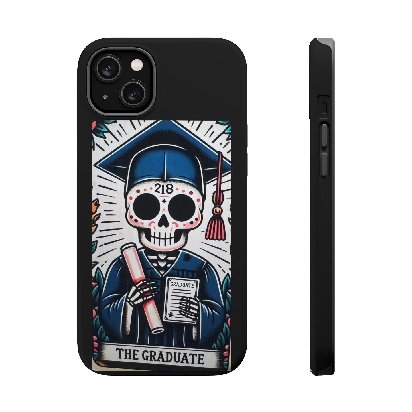 Phone hardcase  graduate gift graduation iPhone Samsung skeleton themed MagSafe Tough Cases