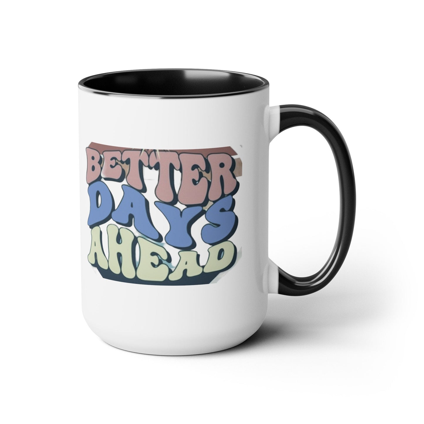 Two-Tone Coffee Mugs, 15oz