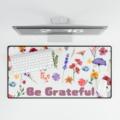 Desk Mats floral design Custom Floral Desk heme Personalized Boho Chic Workspace Accessory with Positive VibesDesk Mat floral design