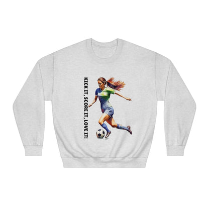 Soccer Mom or dad sweatShirt, Custom Soccer  Tee,Soccer Fan ,Custom Soccer Team hoodie, Game Day DryBlend® Crewneck Sweatshirt