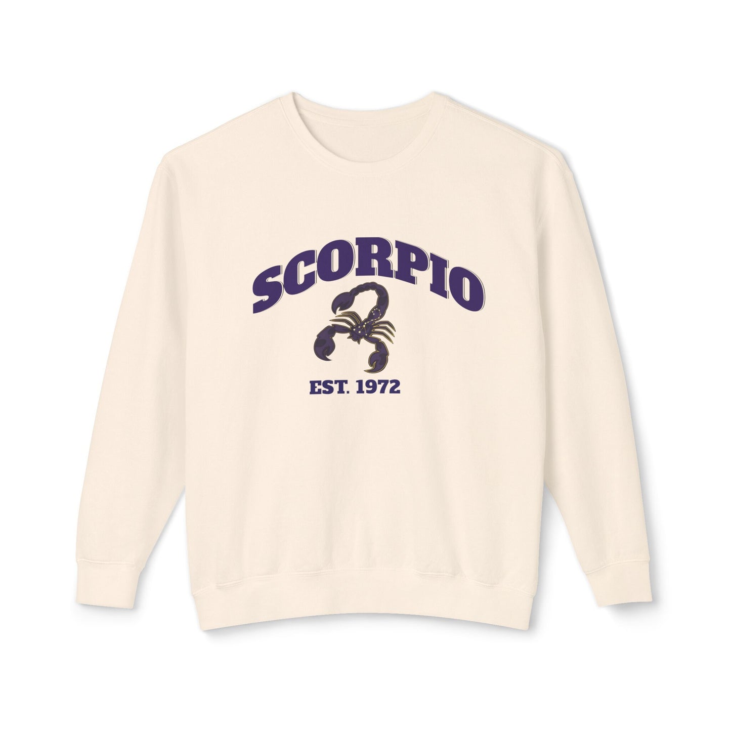 Scorpio sweatshirt personalize with your birth year