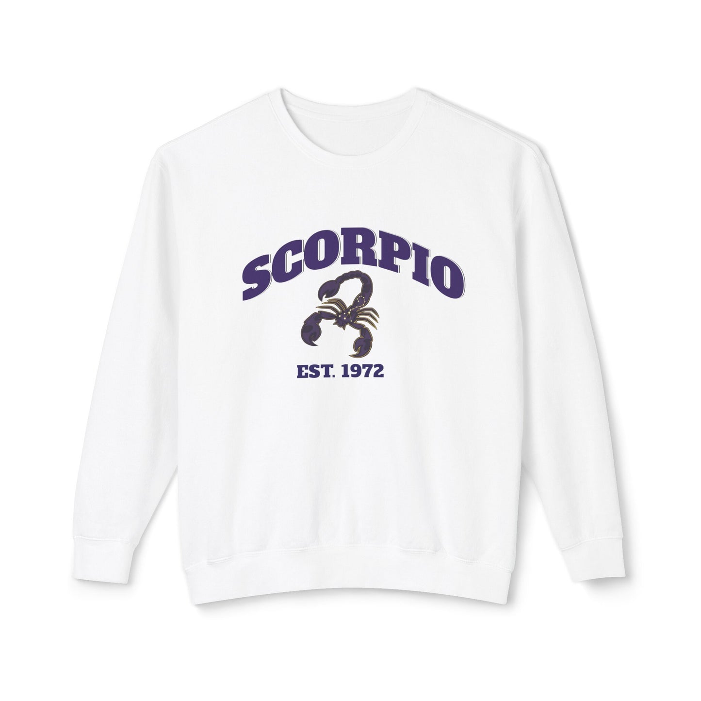 Scorpio sweatshirt personalize with your birth year