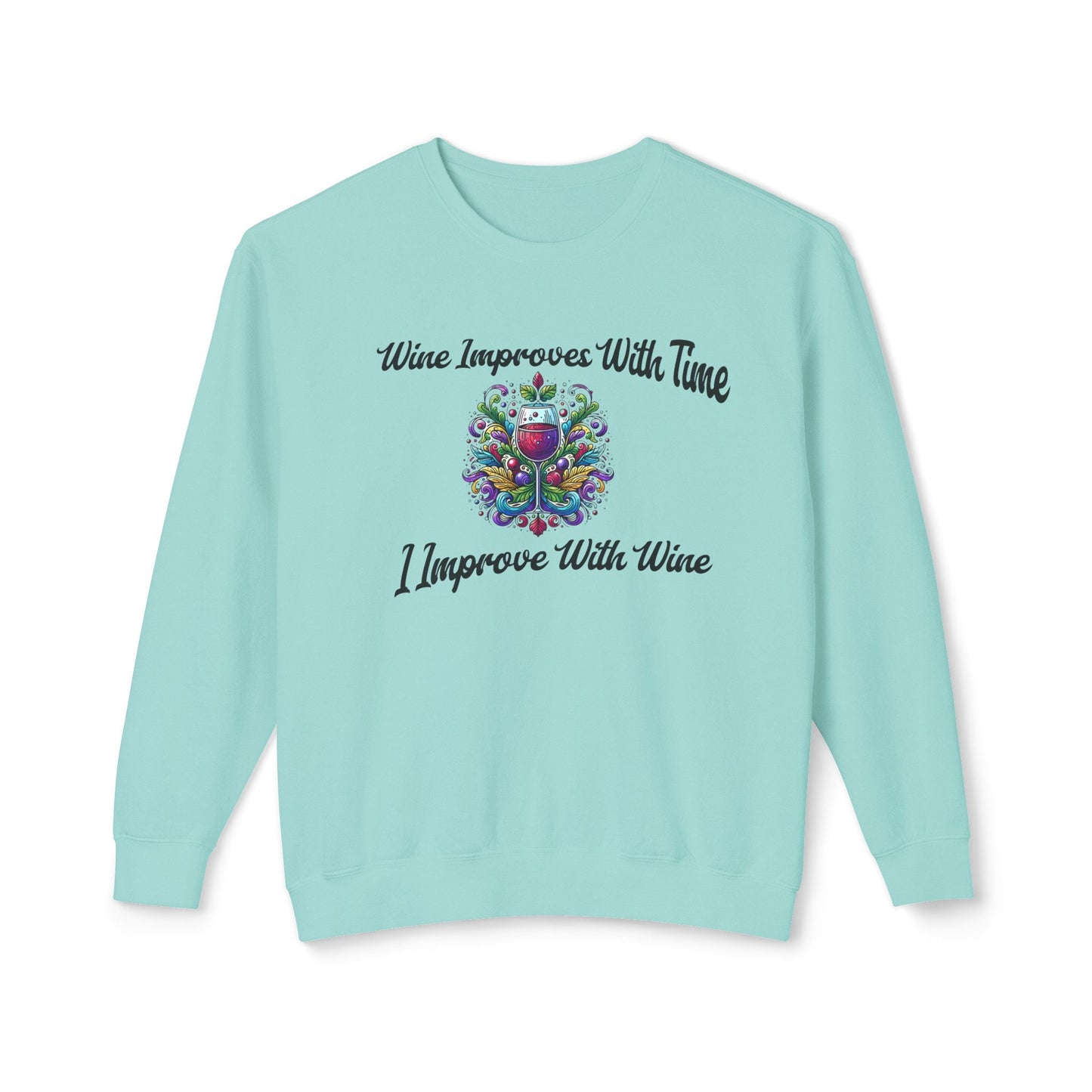 sweatshirt wine lovers fall dream.Soft trendy usa made with cute embroidered design Perfect gift for self love club women lover Lightweight