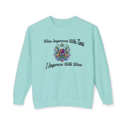 sweatshirt wine lovers fall dream.Soft trendy usa made with cute embroidered design Perfect gift for self love club women lover Lightweight