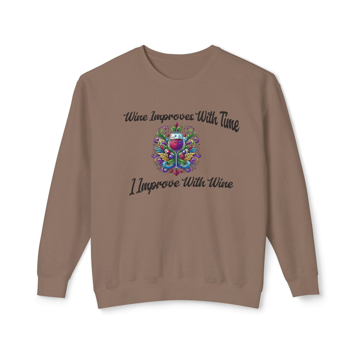 sweatshirt wine lovers fall dream.Soft trendy usa made with cute embroidered design Perfect gift for self love club women lover Lightweight