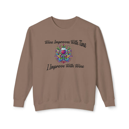 sweatshirt wine lovers fall dream.Soft trendy usa made with cute embroidered design Perfect gift for self love club women lover Lightweight