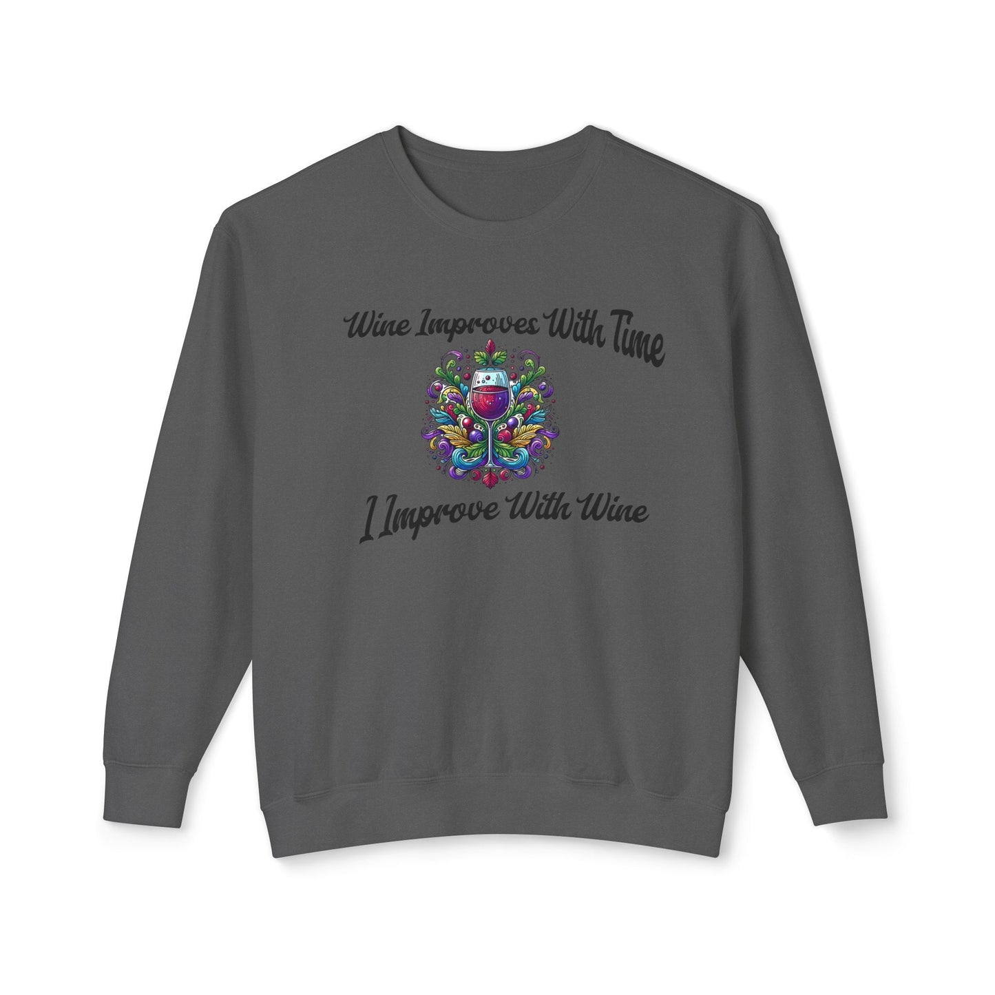 sweatshirt wine lovers fall dream.Soft trendy usa made with cute embroidered design Perfect gift for self love club women lover Lightweight