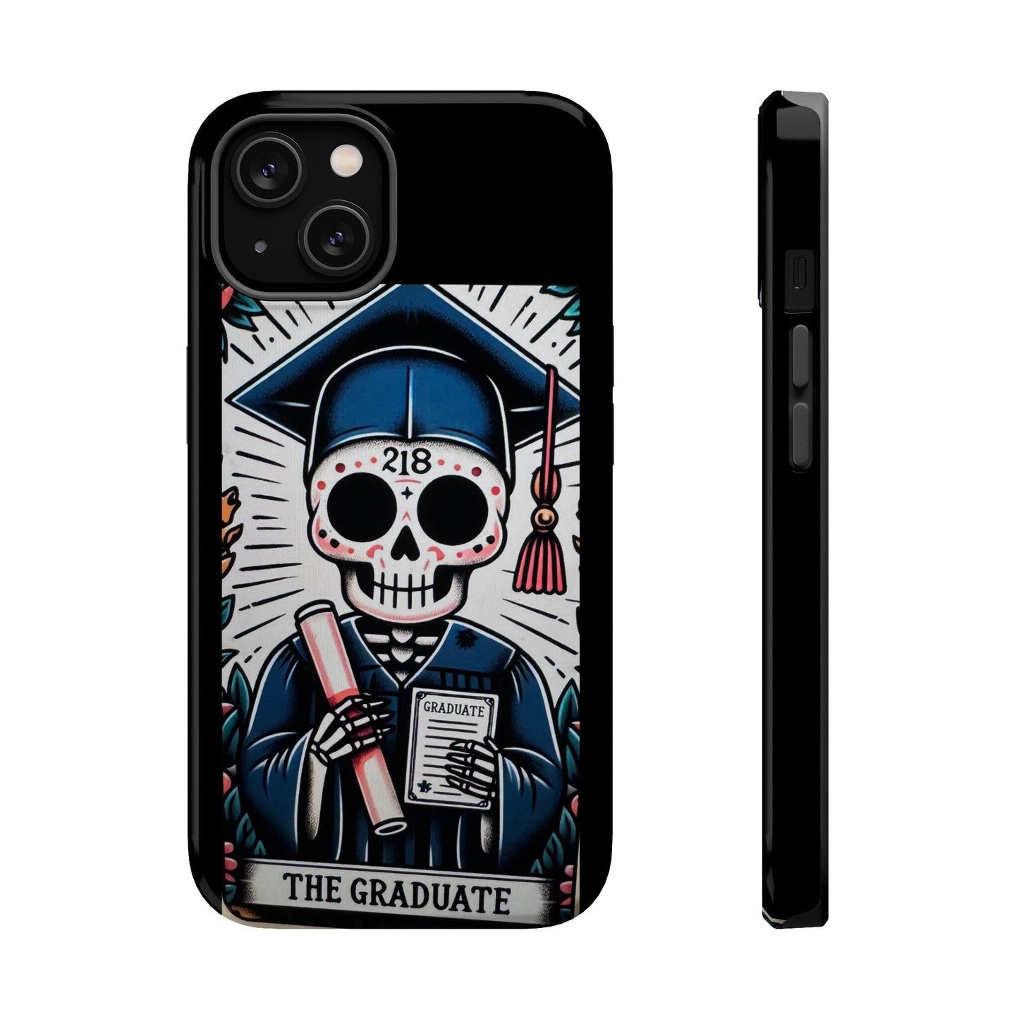 Phone hardcase  graduate gift graduation iPhone Samsung skeleton themed MagSafe Tough Cases