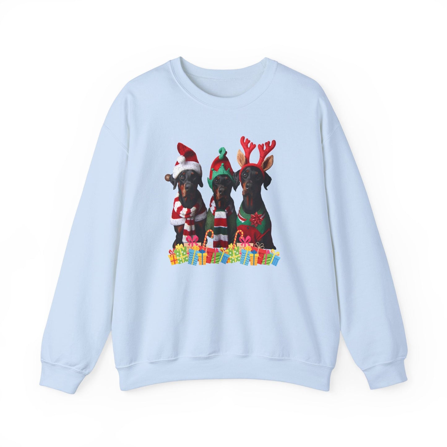 Doberman mom Sweatshirt , Doberman Christmas Shirt, Log  Lover lovers Gift, Christmas Crewneck, Holiday Sweater, Doberman Dog dobie