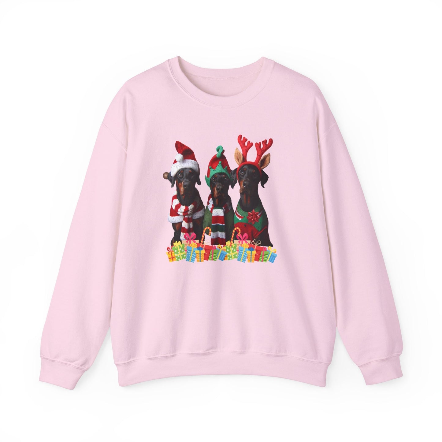 Doberman mom Sweatshirt , Doberman Christmas Shirt, Log  Lover lovers Gift, Christmas Crewneck, Holiday Sweater, Doberman Dog dobie