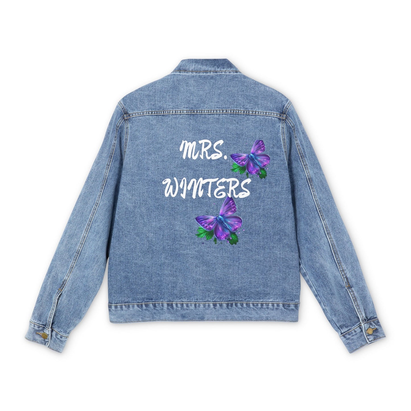 Jean jacket bride Personalized  Denim Embroidered Bride gift  butterfly Future Mrs Jacket Custom Personalized Jacket Wedding  shower