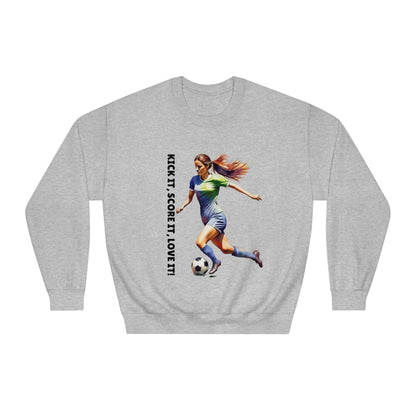 Soccer Mom or dad sweatShirt, Custom Soccer  Tee,Soccer Fan ,Custom Soccer Team hoodie, Game Day DryBlend® Crewneck Sweatshirt